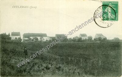 Carte postale ancienne Offlanges — Offlanges (Jura)