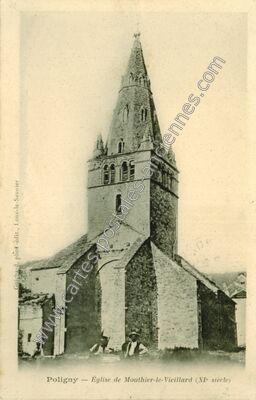 Carte postale ancienne Mouthier le Vieillard — Poligny (Jura)
