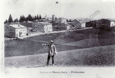 Carte postale ancienne Environs de Morez — Prémanon (Jura)