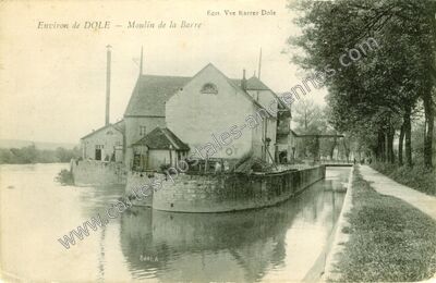 Carte postale ancienne Moulin des Malades — Ranchot (Jura)
