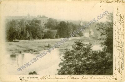 Carte postale ancienne Le Château — Rans (Jura)