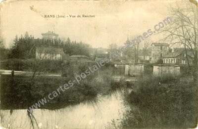 Carte postale ancienne Vue de Ranchot — Rans (Jura)