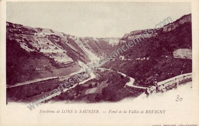 Carte postale ancienne Vallee de Revigny — Revigny (Jura)