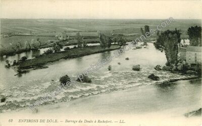 Carte postale ancienne Rochefort — Rochefort-sur-Nenon (Jura)