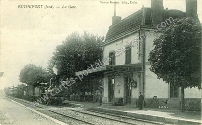 Carte postale ancienne Rochefort — Rochefort-sur-Nenon (Jura)