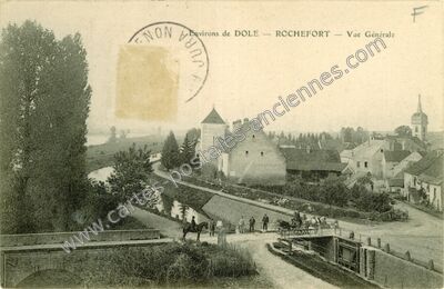 Carte postale ancienne Rochefort — Rochefort-sur-Nenon (Jura)