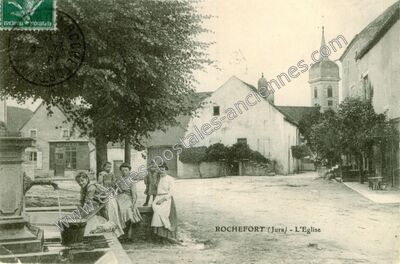 Carte postale ancienne Rochefort — Rochefort-sur-Nenon (Jura)