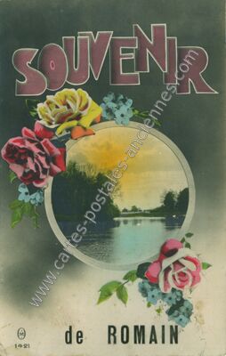 Carte postale ancienne Souvenir — Romain (Jura)
