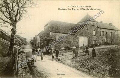 Carte postale ancienne Vigearde — Romain (Jura)