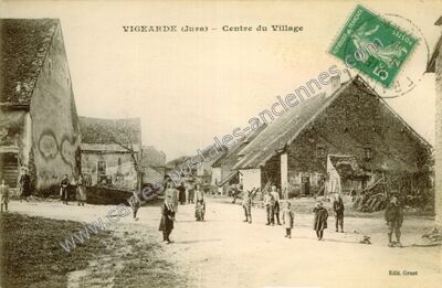 Carte postale ancienne Vigearde — Romain (Jura)