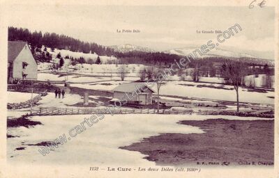 Carte postale ancienne La Cure — Les Rousses (Jura)