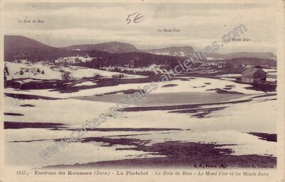 Carte postale ancienne Le Platelet — Les Rousses (Jura)
