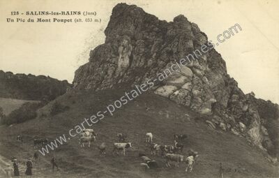 Carte postale ancienne Mont Poupet — Saint-Thiébaud (Jura)