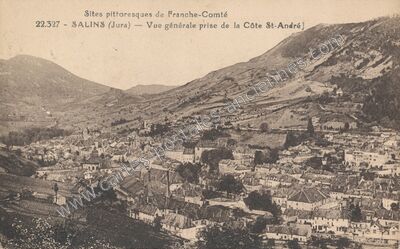 Carte postale ancienne Salins — Salins-les-Bains (Jura)