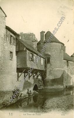 Carte postale ancienne La Tour de Flore — Salins-les-Bains (Jura)