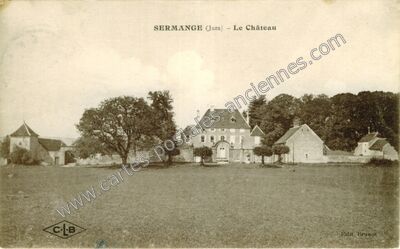 Carte postale ancienne Le Château — Sermange (Jura)