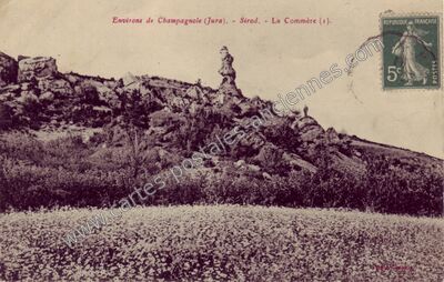 Carte postale ancienne La Commère — Sirod (Jura)