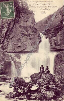 Carte postale ancienne Cascade de la Billaude — Syam (Jura)