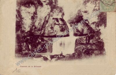 Carte postale ancienne Cascade de la Billaude — Syam (Jura)