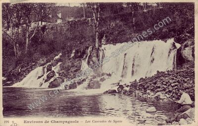Carte postale ancienne Cascades de Syam — Syam (Jura)