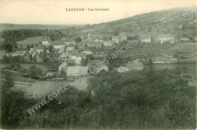 Carte postale ancienne Vue Générale — Taxenne (Jura)