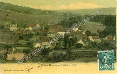 Carte postale ancienne Vue Générale — Taxenne (Jura)