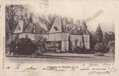 Carte postale ancienne Baudin — Toulouse-le-Château (Jura)