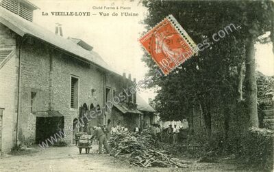 Carte postale ancienne Vue de l'Usine — La Vieille-Loye (Jura)