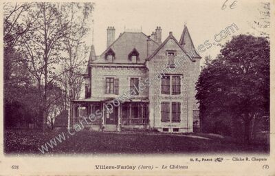 Carte postale ancienne Le Château — Villers-Farlay (Jura)