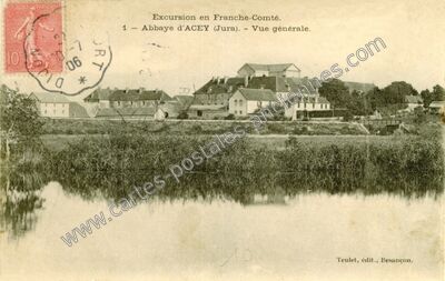 Carte postale ancienne Abbaye d'Acey — Vitreux (Jura)