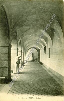 Carte postale ancienne Abbaye d'Acey — Vitreux (Jura)