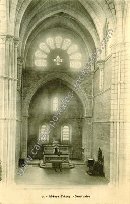 Carte postale ancienne Abbaye d'Acey — Vitreux (Jura)