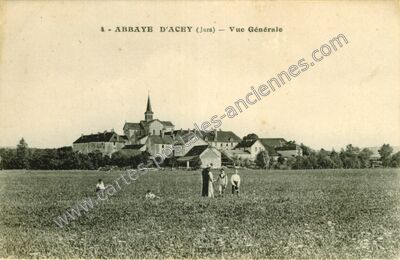 Carte postale ancienne Abbaye d'Acey — Vitreux (Jura)