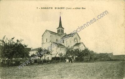 Carte postale ancienne Abbaye d'Acey — Vitreux (Jura)