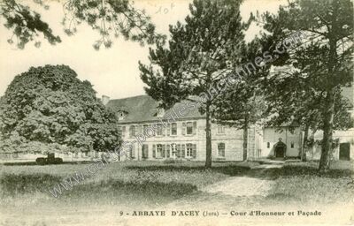 Carte postale ancienne Abbaye d'Acey — Vitreux (Jura)