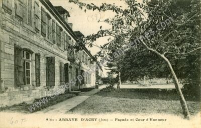 Carte postale ancienne Abbaye d'Acey — Vitreux (Jura)
