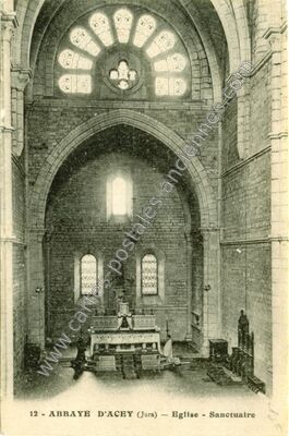 Carte postale ancienne Abbaye d'Acey — Vitreux (Jura)