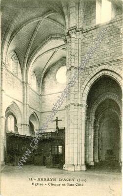 Carte postale ancienne Abbaye d'Acey — Vitreux (Jura)