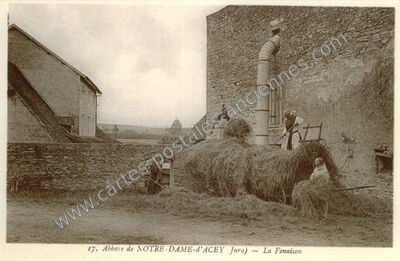 Carte postale ancienne Abbaye d'Acey — Vitreux (Jura)