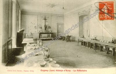 Carte postale ancienne Abbaye d'Acey — Vitreux (Jura)