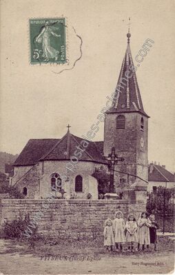 Carte postale ancienne Eglise — Vitreux (Jura)