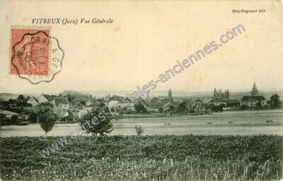 Carte postale ancienne Vue Générale — Vitreux (Jura)