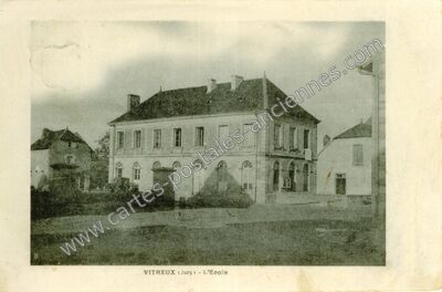 Carte postale ancienne L'Ecole — Vitreux (Jura)