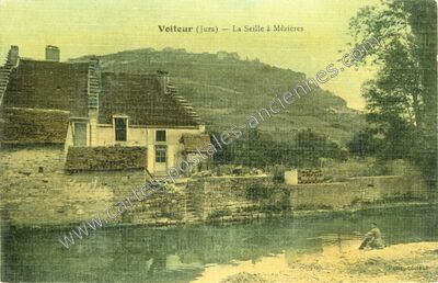 Carte postale ancienne La Seille à Mézières — Voiteur (Jura)