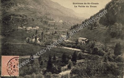 Carte postale ancienne Le Tacon — Coiserette (Jura)