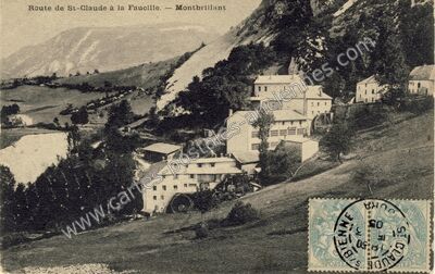 Carte postale ancienne Montbrillant — Septmoncel (Jura)