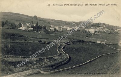 Carte postale ancienne Environs de Saint-Claude — Septmoncel (Jura)