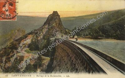 Carte postale ancienne Rochetaillee — Non Localisée (Loire)