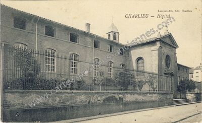 Carte postale ancienne Hôpital — Charlieu (Loire)
