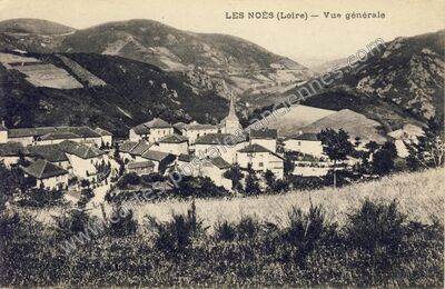 Carte postale ancienne Vue générale — Les Noës (Loire)
